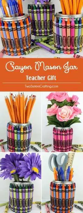 Crayon Diy Crafts  Mason Jar
