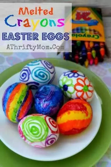 Crayon Diy Crafts  Easter Eggs