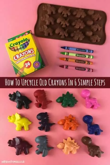 Crayon Diy Crafts  Dinosaurs