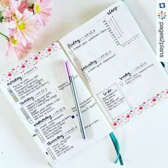 Great Bullet Journal Weekly Layout Ideas