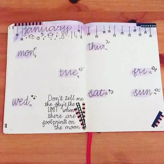 Bullet Journal Weekly Layout Ideas