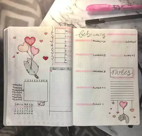 Weekly Bullet Journal Layout Ideas