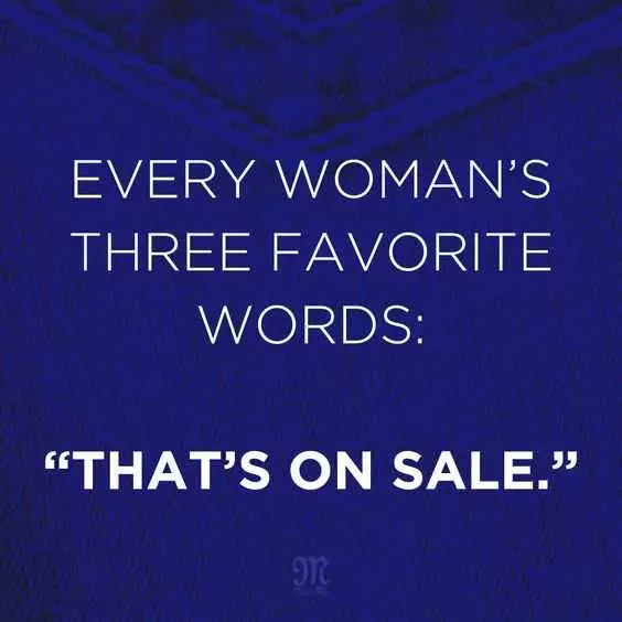 Shopping Memes  Woman'S Favorite Words