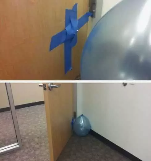 Funny April Fools Pranks  Exploding Balloon Behind Door
