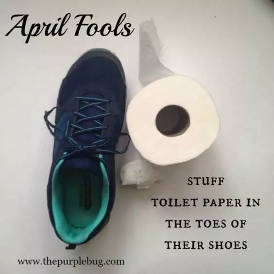 Hilarious April Fools Pranks  Toilet Paper In Shoe