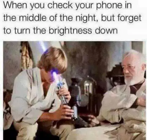 Funny Star Wars Memes  Dark Side Mode Off