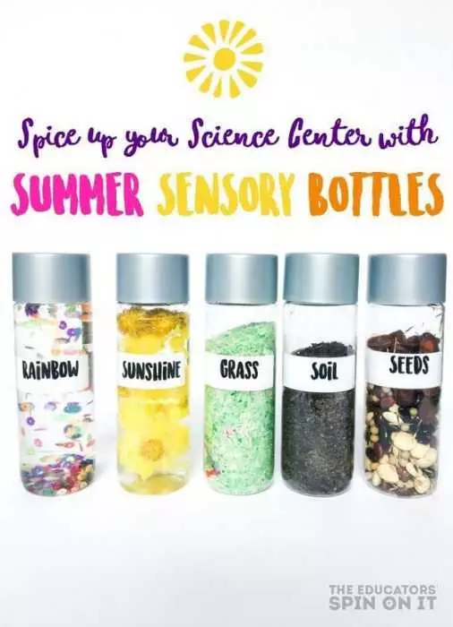 Sensory Bottles Summer Craft