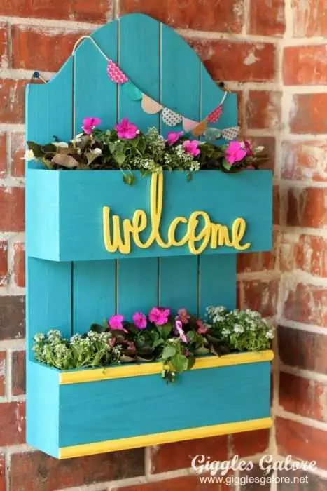 Easy Diy Spring Project  Welcome Planter