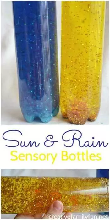 Sensory Bottles Sun And Rain