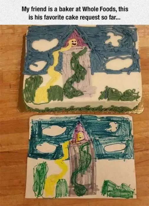 Hilarious Funny Pictures  Child'S Painting Cake