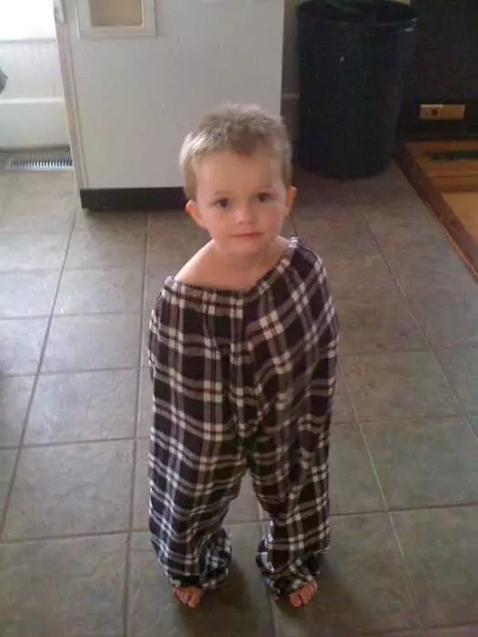 Funny Kid Pictures  Pajama Man