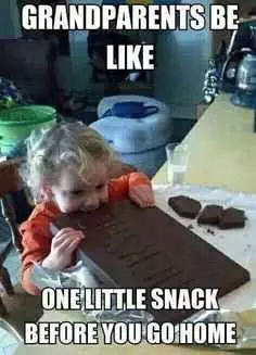 Funny Kid Pictures  Just A Snack