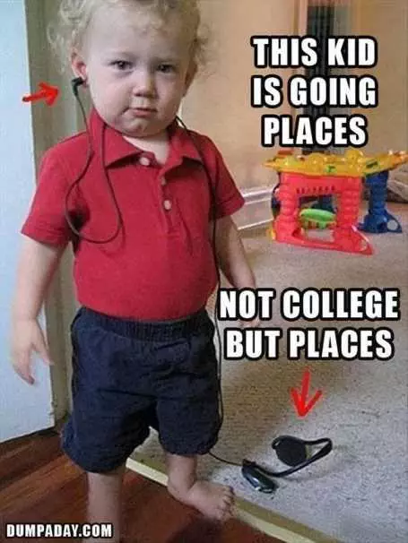 Funny Kid Pictures  Going Places