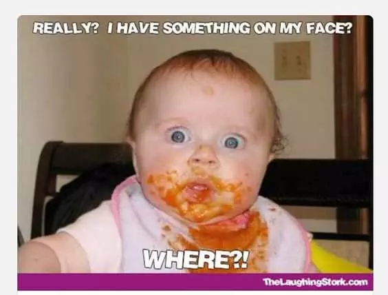 Funny Kid Pictures  Something On Face
