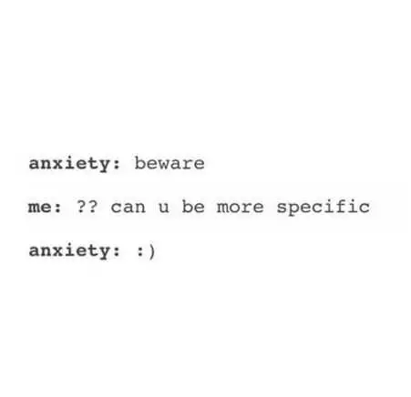 Funny Social Share Quotes  Anxiety