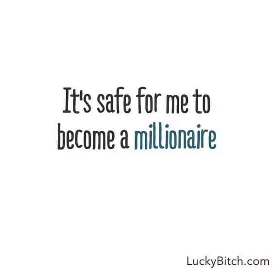 Positive Money Affirmations  Safe Millionaire