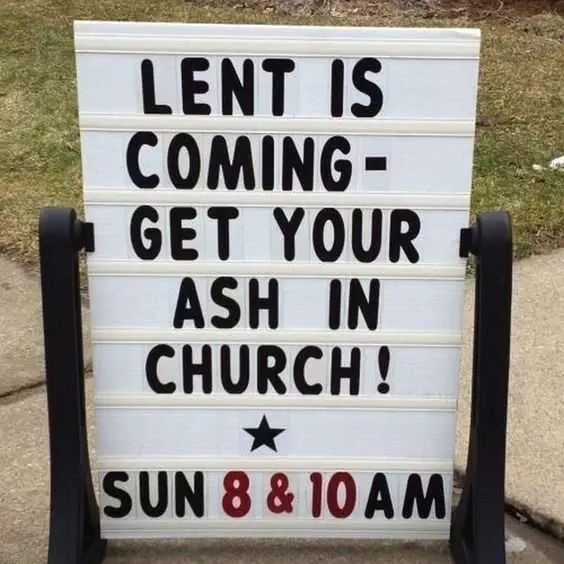 Funny Church Signs  Lent