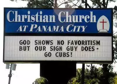 Funny Church Signs  Favoritism