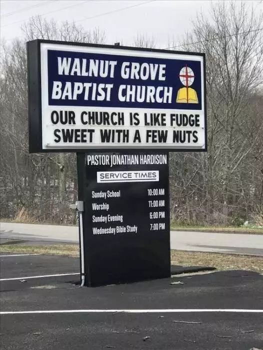 Funny Church Signs  Fudge And Church