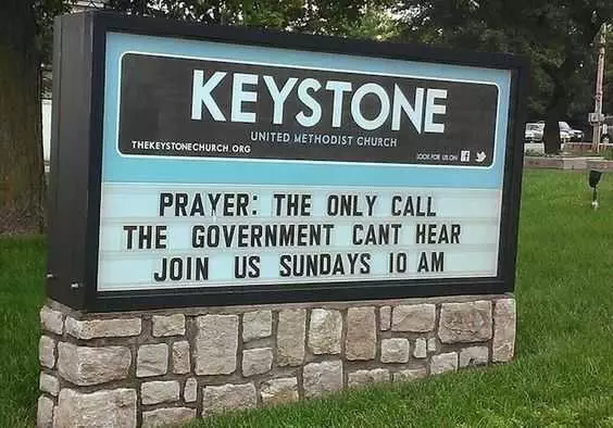 Funny Church Signs  Prayer