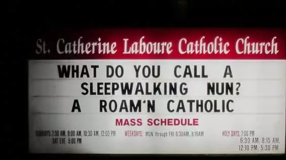 Hilarious Church Sign  Sleepwalking