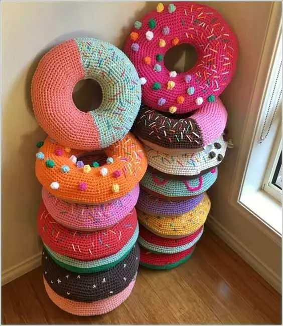 Funny Crochet Patterns  Donut Pillow