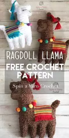 Funny Crochet Patterns  Rag Doll Llama
