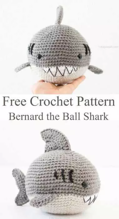 Funny Crochet Shark