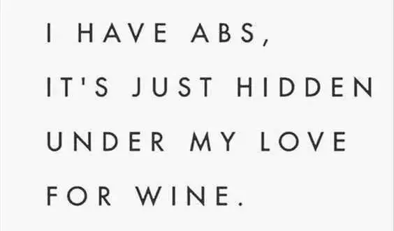 Funny Abs Wine