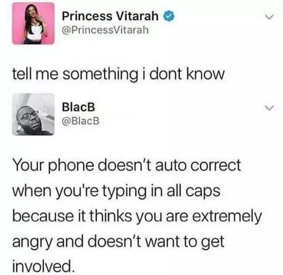 Hilarious And Funny Memes  Autocorrect Off When Caps Lock On