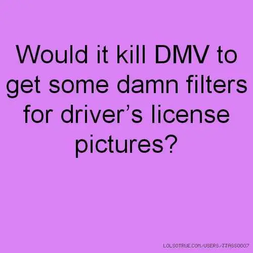 Funny Dmv Filters