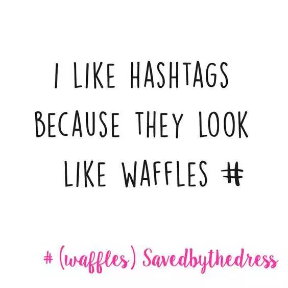 Funny Waffles Hashtag