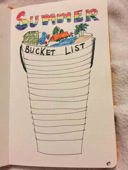 Journal Summer Bucket List