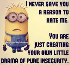 Funny Minion Images With Captions  Insecurity