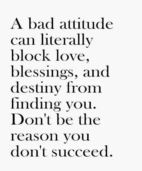 Quote A Bad Attitude