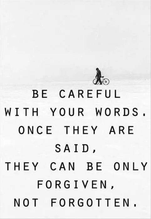 Quote Be Careful Words
