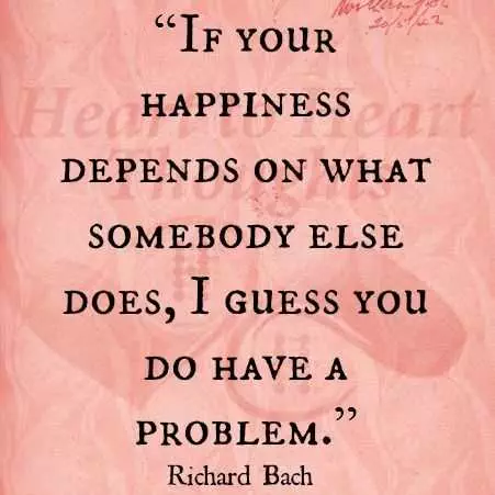 Quote Happiness Depends