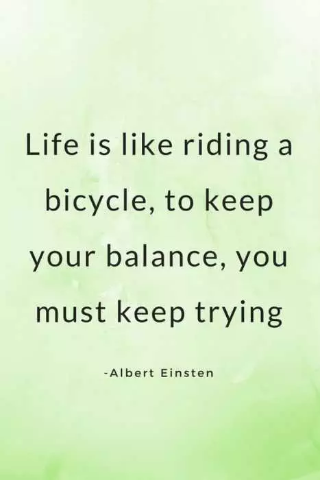 Inspirational Quotes About Yourself  Riding A Bicycle