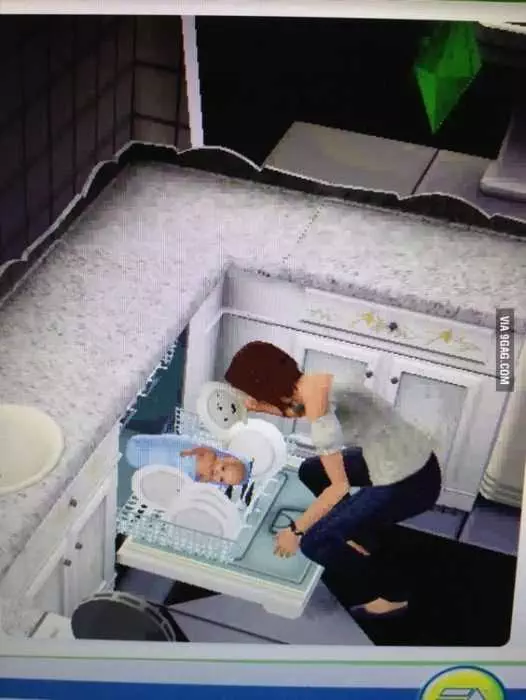 Sims Baby Dishwasher