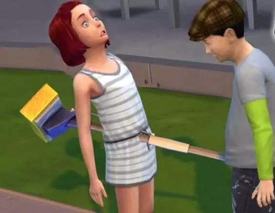 Sims Girl Pole