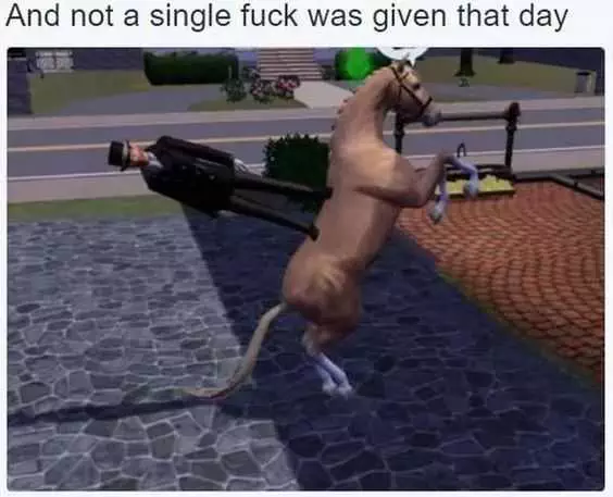 Sims Horse Fail
