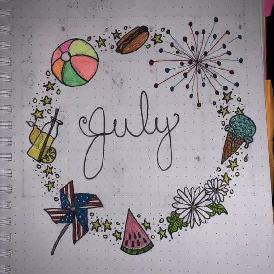 Diy July Doodles