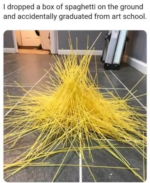 Funny Art Spaghetti