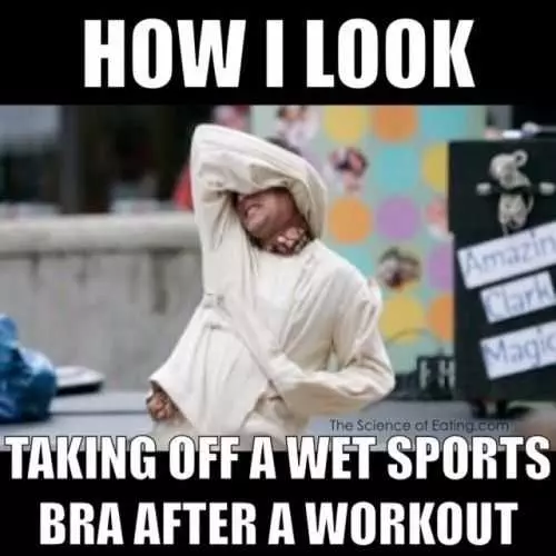 Funny Wet Sports Bra