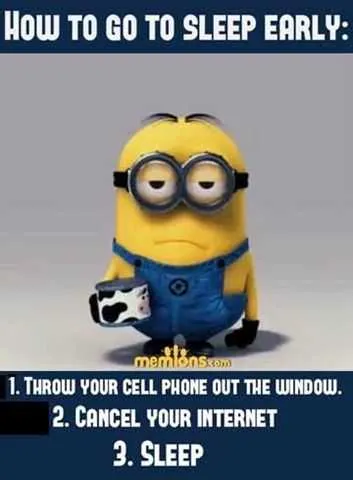 Minion How Get To Sleep