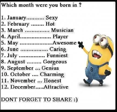 Minion Month Before In