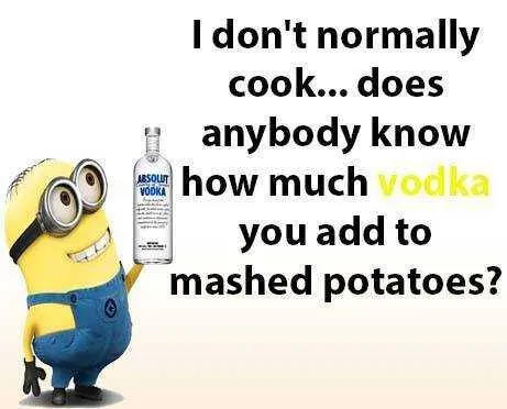 Minion Vodka Potatoes