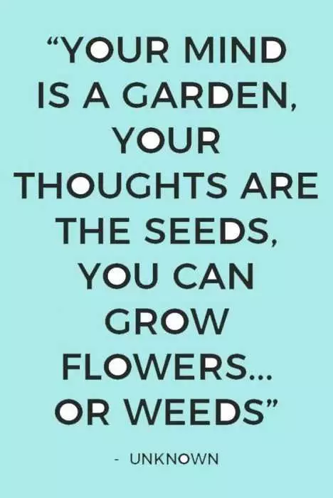 Quote Mind Garden