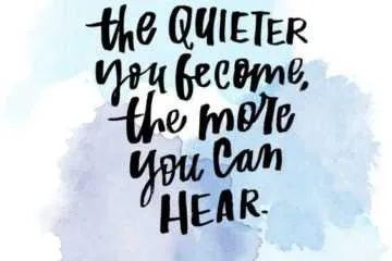 Quote Quiet More