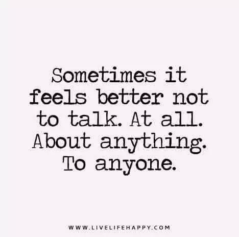 Quote Sometimes Feel Talk